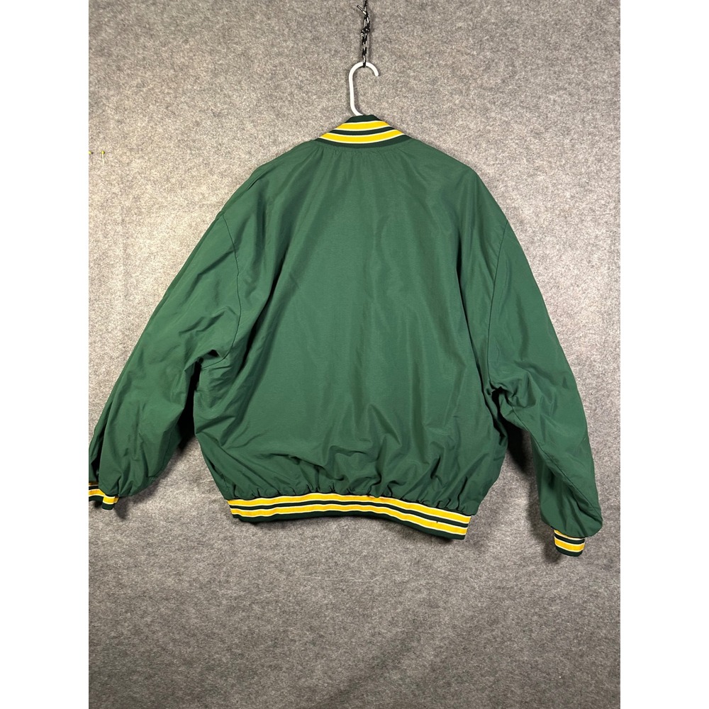 Ripon Jackets Mens Green Yellow Stripe Letterman Style Bomber Jacket XXXL USA‎ - Picture 10 of 10